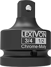 LEXIVON 3/4-Inch Impact Socket Adapter, 3/4" Female x 1/2" Male Reducer | Chrome-Molybdenum alloy steel = Fully Impact Rated (LX-402)