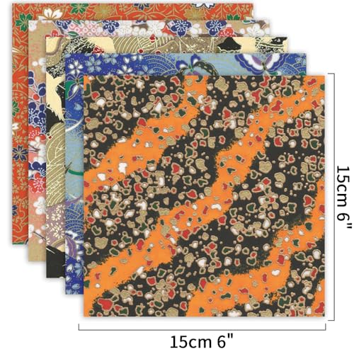 image for qianshan Origami Paper Kit 100 Sheets 6 Inch Square Double Sided Color