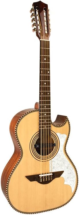 H. Jimenez LBQ2E El Musico (The Musician) Full Body Bajo Quinto Acoustic-Electric Guitar Natural