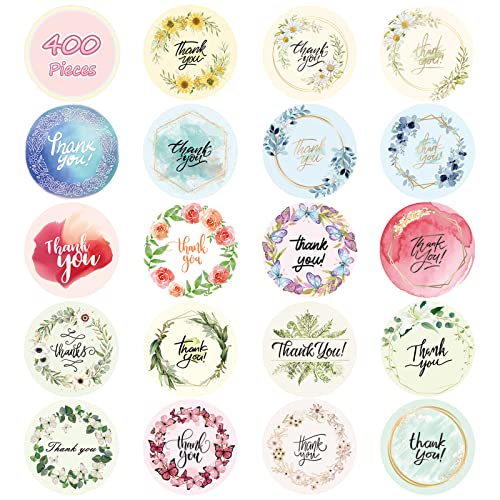 400Pcs Thank You Stickers Small Business Packaging Supplies, 1.5 Inch Thank You Tags For Birthday Party Gift Wrap Bag Baby Shower Wedding Stickers For Festival Cards Envelope Seals Giveaways #TOP4