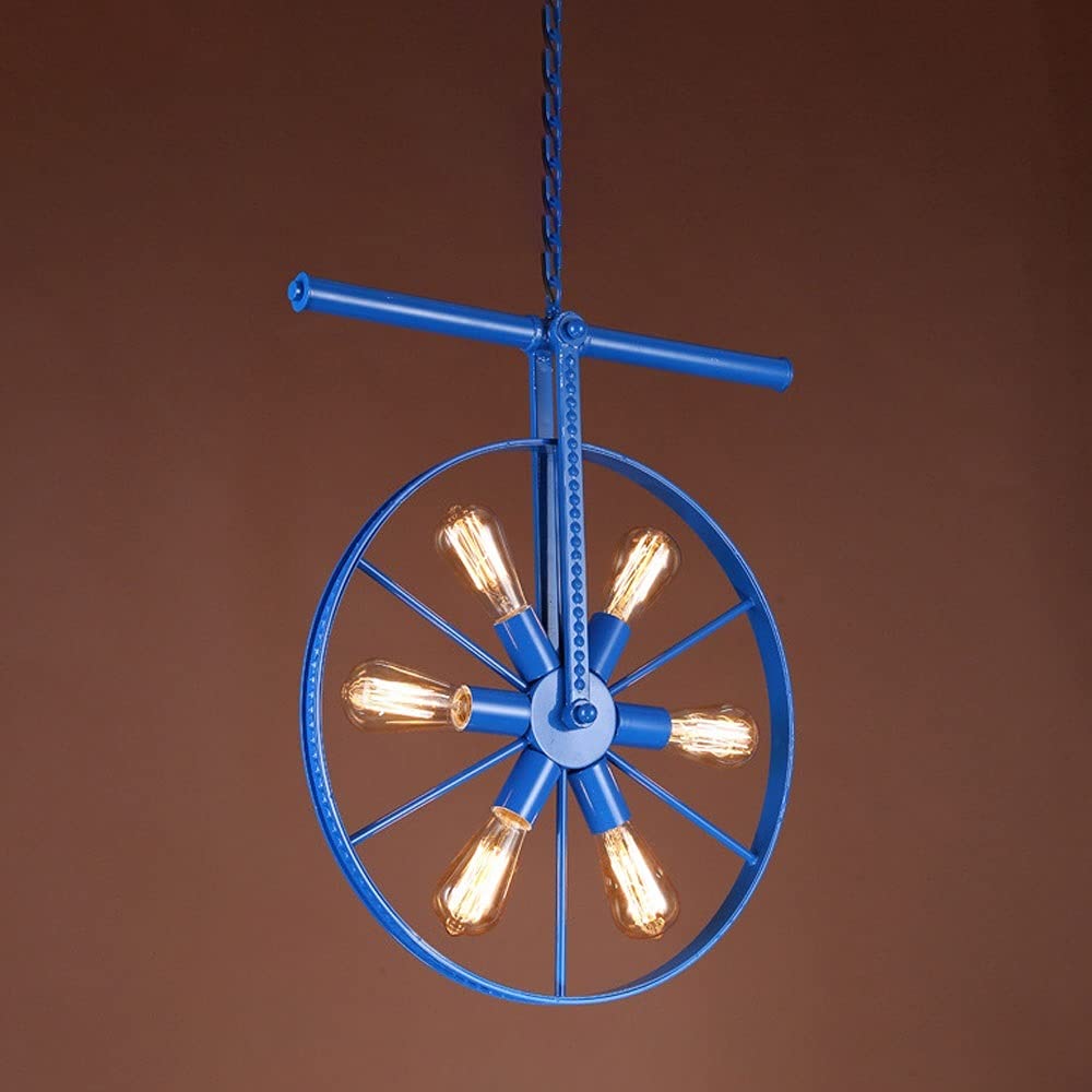 ceiling Przemysłowy kółko Lekki żyrandol wiejski Vintage, antyczne wyposażenie oświetlenia wiszące rustykalne lampy sufitowe do jadalni kuchenna Wyspa salonowa