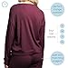 Hello Mello Cuddleblend Lounge Rib Knit Lightweight Super Soft Sweater Pajama Long Sleeve Top - Wine Time, Small