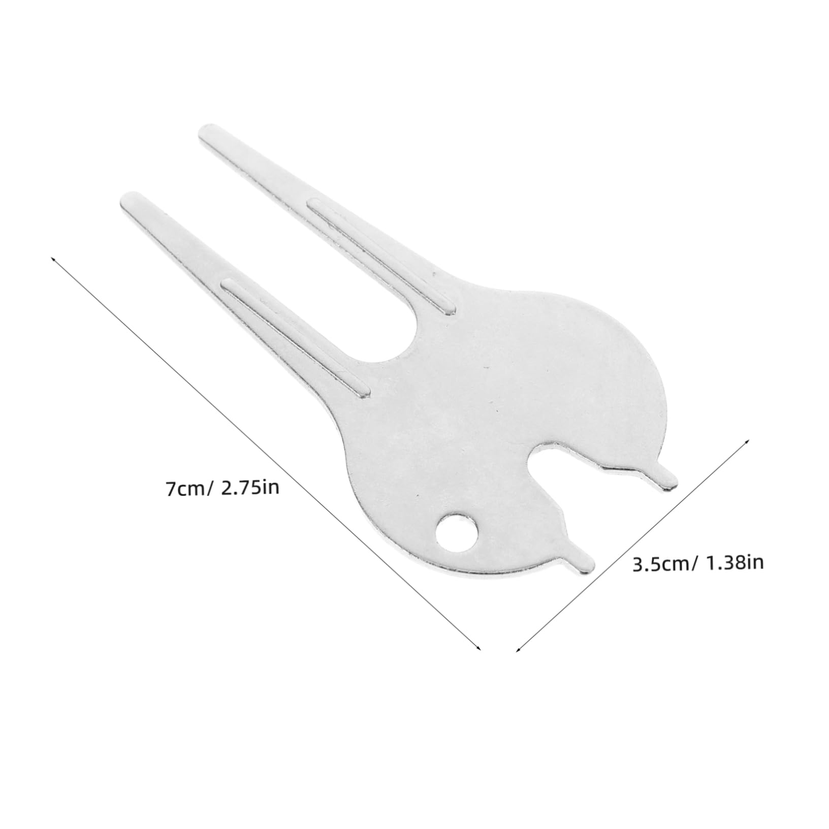 Toddmomy 1Pair Zinc Alloy Golf Green Divot Repair Tool Ergonomic Handle for Comfortable Use Compact Lawn Repairing Accessory for Turf and Pitch Mark Fixing Durable Golf Accessories