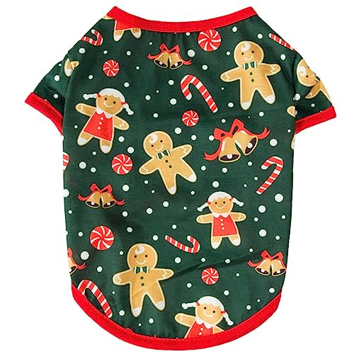 お正月ペット犬のための小さな犬の服クリスマステーマのコスプレ冬のシャツコート服犬子犬のペットシャツクリスマス