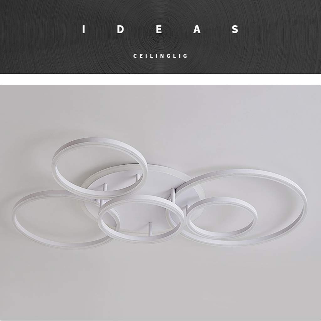 45W LED Hanglamp Eettafel Kroonluchters Modern Acryl 3-Ring LED