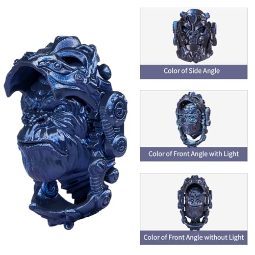 Image of ERYONE Burnt Titanium PLA Filament 3D Printer PLA Filament 1.75mm + /- 0.03mm, Glitter PLA Filament 1KG Cardboard Spool(2.2LBS), Blue Purple