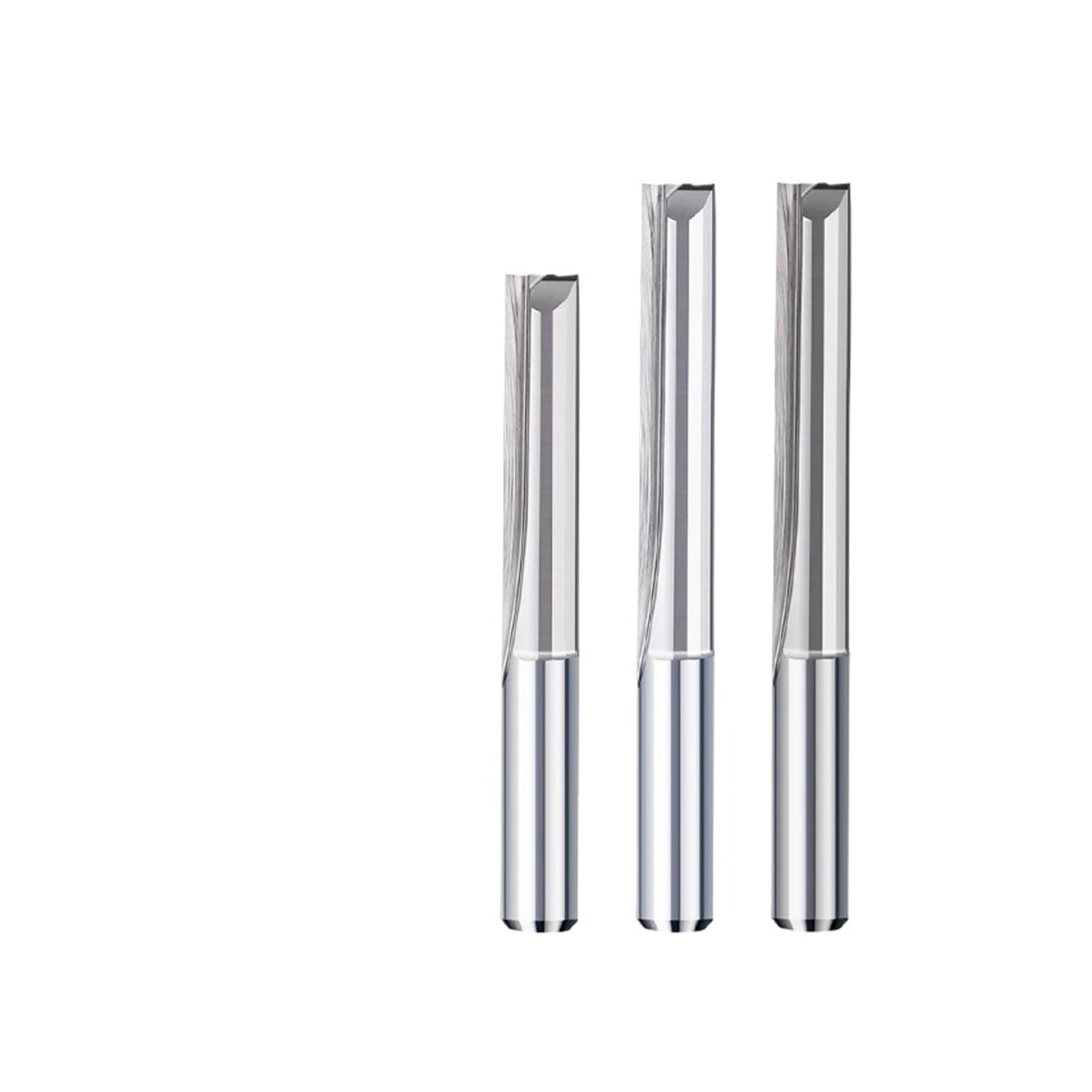 Zuvnik 4X12 Straight-Shank Chuck Milling Reamer 1Pc 4/6/8Mm Shank 2 Flute Straight Milling Cutter Carbide End Mill Cnc Router Bit(4X12)
