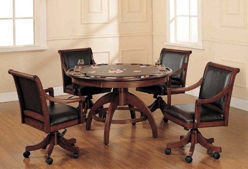 Hillsdale Palm Springs Caster Chair. Medium Brown Cherry