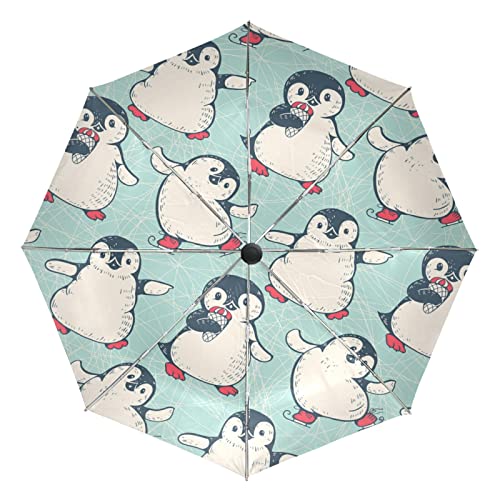 Parapluie pliant coupe-vent automatique et anti-UV pour voyage