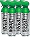 Oxígeno puro en lata – Natural, 36L de oxígeno puro al 95% en 4 latas portátiles de 9L, que proporcionan más de 600 inhalaciones. Aumenta la resistencia, recuperación, agudeza mental y rendimiento