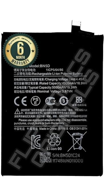 Image of BN5D Battery for Redmi Note 11 /11S M4 Pro Battery with 6 Month warrenty****(U162)