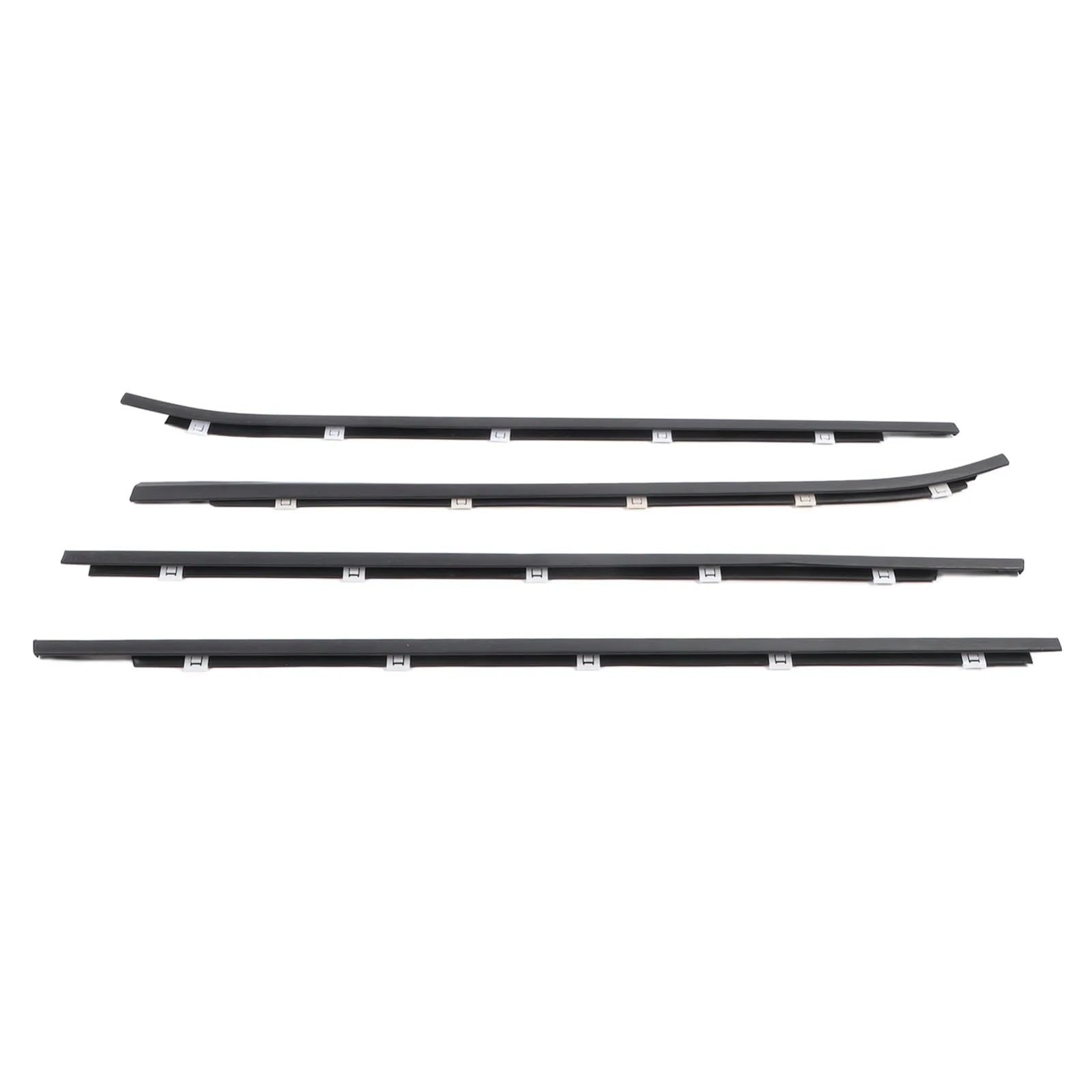Tudexx One Color Car Weather Stripping Compatible With Hyundai For I30 2008-2011 4Pcs Outer Windows Weatherstrip Sealing Belt Moulding Trim 822102L000