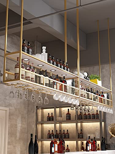 Support de verre à vin à l'envers suspendu pour libérer votre comptoir - 2