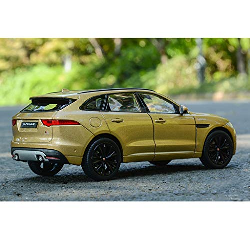 QRFDIAN Modèle de Voiture en Alliage de Simulation Coupe XJ de Type 1:24 | Jouets pour Enfants | ameublement de Voiture Artisanat (Couleur : Champagne Gold) Cover