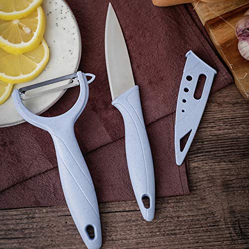 Fruit Knife Fruit Peeler Set, Kitchen Tools Set 2PCS for Fruits and