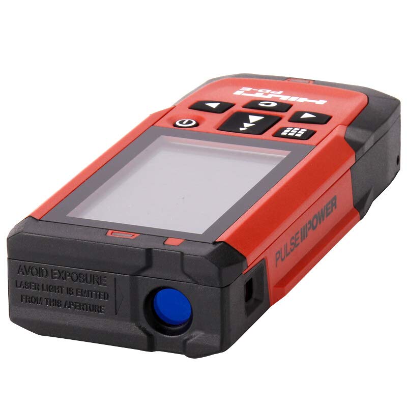 Hilti 2062050 PD-E Miernik lasera odległości (do 200 m, ze zintegrowanym wizją, dla unikalnego i ciągłego pomiaru z cyfrowym poziomem pęcherzyka i ekranu zewnętrznego, pomiary pamięci 30.