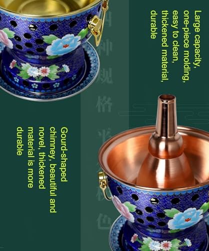 Olla china estilo vintage para hotpot 18.5x22cm miniatura 3
