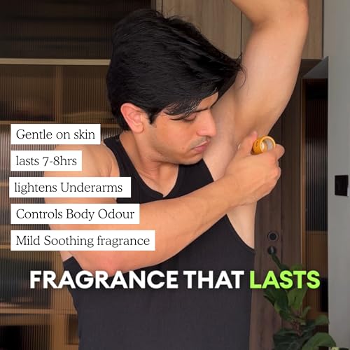 Image of Bitamin Natural Deodorant Underarm Roll On with 5% Vitamin C | Natural Deodorant for Men & Women | Made in India | No Aluminium, No Alcohol, No Parabens & No Triclosan | 8 Hour Odour Control | Oud Gold -30g (Pack of 1)