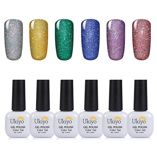 Ukiyo Soak Off 6PCS Gel Nail Polish UV LED Manicure Nail Colors