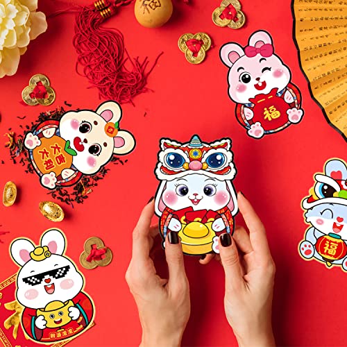 48 Pcs Chinese New Year Red Envelopes 2023 Year Of The Rabbit Red Envelopes Lucky Money Envelopes Hong Bao Rabbit Year Red Packets For Chinese Spring Festival Wedding Birthday, 18 Designs #TOP3