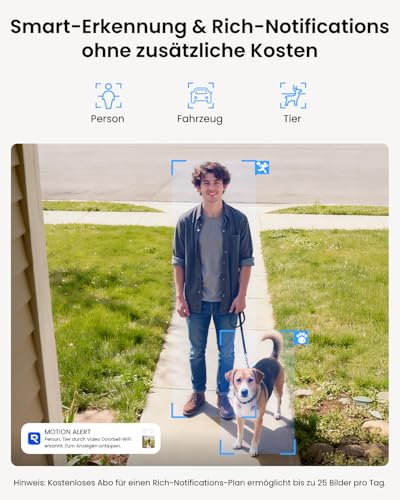 Reolink Video-Türklingel Sicherheits-Bundle: 5MP WLAN Video Doorbell mit Chime & 180° Weitwinkel + Home Hub Mini, Lokaler Speicher, Dual-Band WLAN, Verschlüsselt – Bild 4