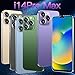 JtQtJ i14Pro Max Cheap Smartphones, Android 9.0 Mobile Phones with 6.3