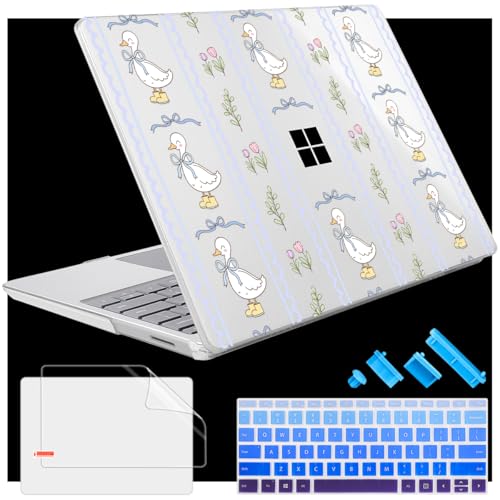 Evita arañazos en Surface Laptop Go 2 con esta carcasa rígida y funda teclado de ganso