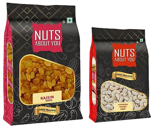 Image of NUTS ABOUT YOU Cashews 250g and Raisin 500g