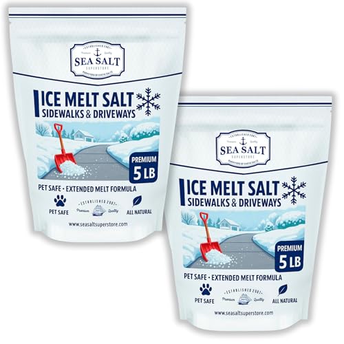 Sea Salt Natural Ice & Snow Melt 10 LBS Bag