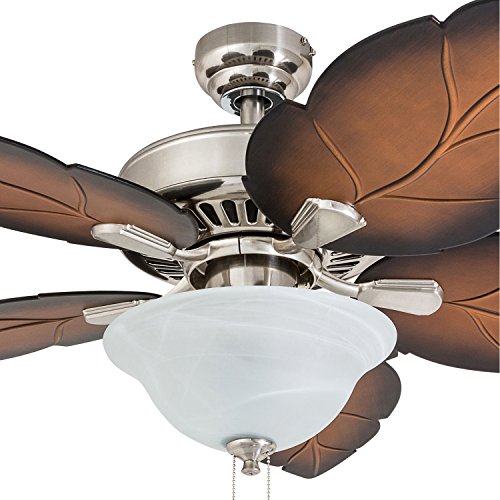 Prominence Home 5066501 Bradenton Tropical Ceiling Fan, 52", Mocha