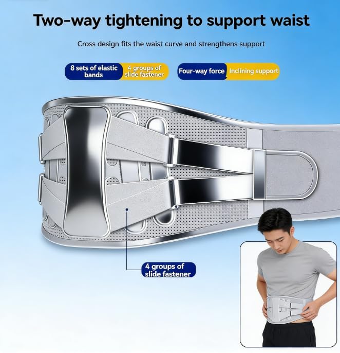 Sports Belts,Lower Back Brace, Lumbar Support Belts, Ergonomic Design, Suitable for Herniated Discs, Sciatica for Men&Women (XL)