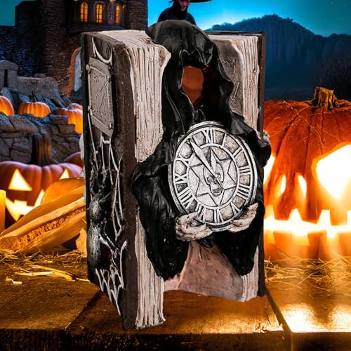 Statue squelette lisant pour remplacer les décorations d'Halloween ternes et fragiles - 3