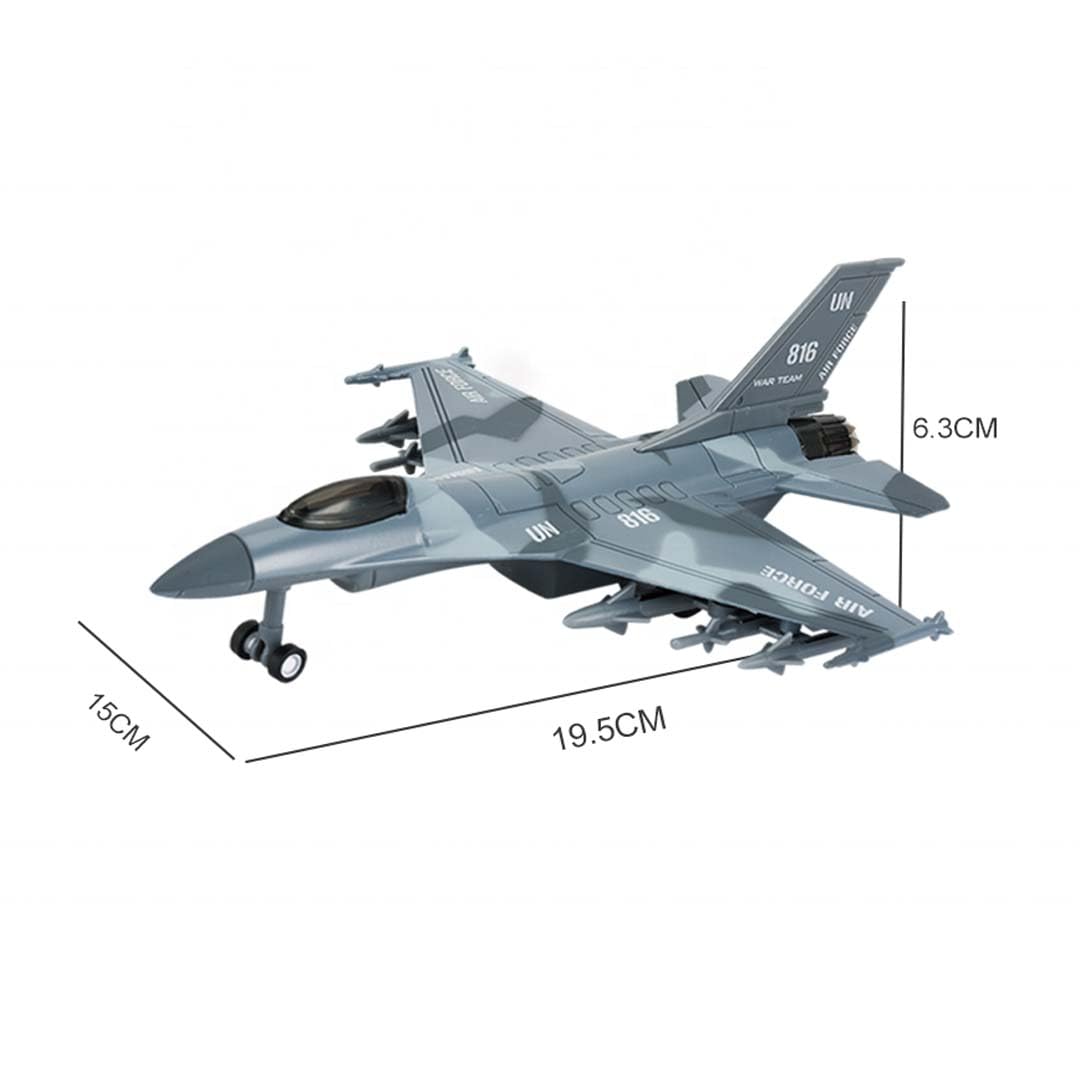 Breatoi: 1:400 Scale Twin-Engine Jet Fighter Model with Light & Sound – Premium Die-Cast Metal Collectible (F-16 Type) 4