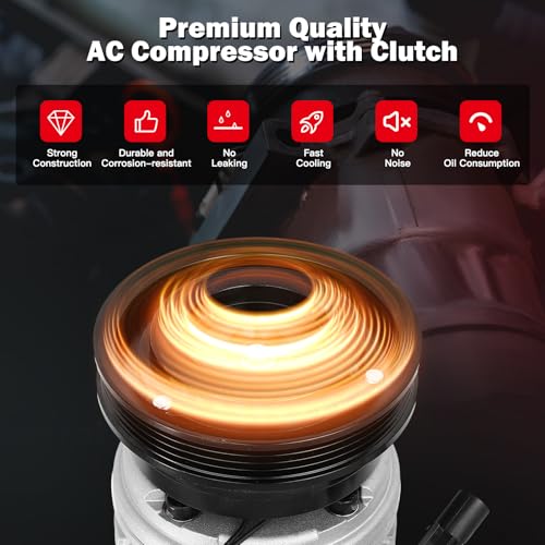 Image of CCIYU AC Compressor w /Clutch for Kia for Sportage 2.0L 2008-2010