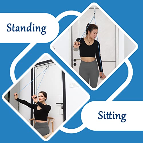 Image of Shoulder Pulley Over The Door Physical Therapy System, Exercise Pulley for Physical Therapy, Alleviate Shoulder Pain and Facilitate Recovery from Surgery