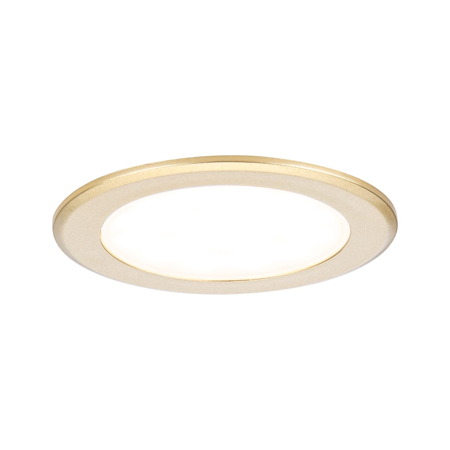 Paulmann 93119 LED Möbeleinbauleuchten 3er-Set 65mm 3x2,5W 3x180lm 230/12V 3000K Gold matt