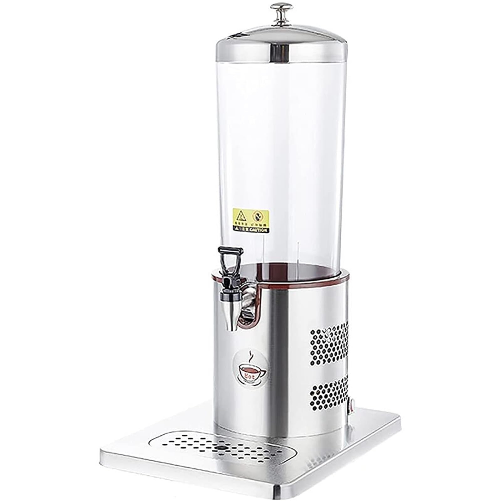 SBCGFY Dispenser Beverage 6L Drink Dispensers For Parties Beverage Dispensers Commercial Hot Cold Stainless Steel Drip Trays For Lemonade Juice,Color1-Cooling