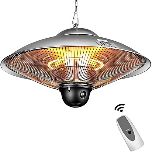 Deckenheizstrahler Partyzelt Heizung hängend Partyheizung Zeltheizung Heizstrahler Heizpilz 2200W Leistung 3 Leistungsstufen - Fernbedienung