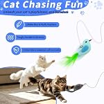 Interactive Cat Toys for Indoor Cats, Door-Hanging Automatic Flying Bird Feather Toy, USB Rechargeable Smart Cat Toy, Safe for Chase and Exercise, Relieves Bored for Kittens and Adult Cats - Image 4
