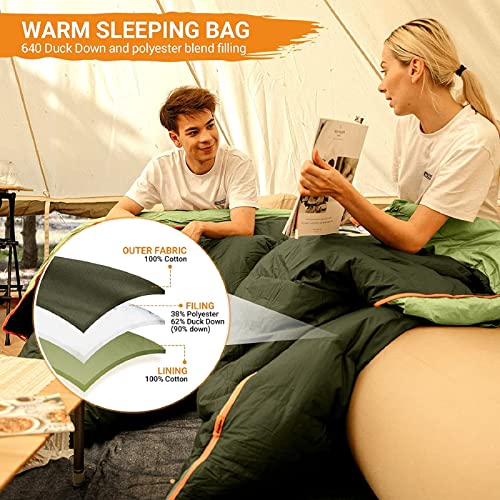 Daunenschlafsack von KingCamp für Winter-Outdoor-Aktivitäten