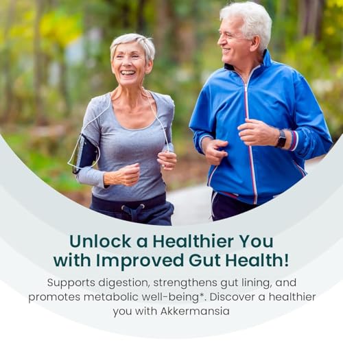Image of UpNourish Probiotics for GLP-1 Support, 5 Billion TFU Akkermansia Muciniphila for Digestive Health, Leaky Gut, Immunity and Metabolic Health, Prebiotics and Probiotics for Women and Men, 60 Capsules