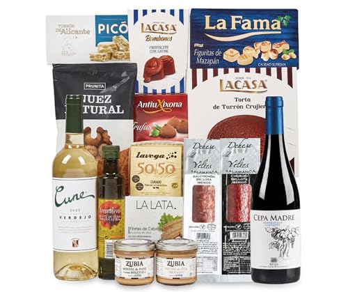 Lote 225: Cesta de Navidad Sin Gluten con Ibéricos Gourmet para Celíacos - Ibéricos a domicilio gourmet