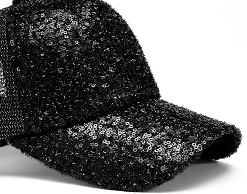 Gorra de béisbol con lentejuelas para mujer miniatura 3