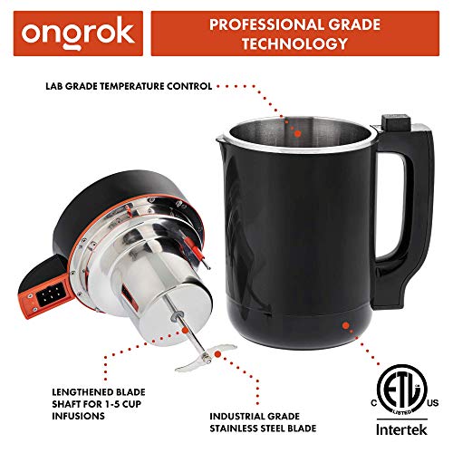ONGROK Butter Maker Machine | Herbal Extractor and Automatic Oil Maker for Oil, Tincture, and Butter, Full ETL-Certified Kit ONGROK Butter Maker Machine | Herbal Extractor and Automatic Oil Maker for Oil, Tincture, and Butter, Full ETL-Certified Kit