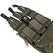 WarmHeartting Tactical Zip-on Panel Pouch with Magazine Pouch Expanding Pockets for FCPC Military Gear, Tactical Back Panel Banger Pouch GP Pocket Retention Flap