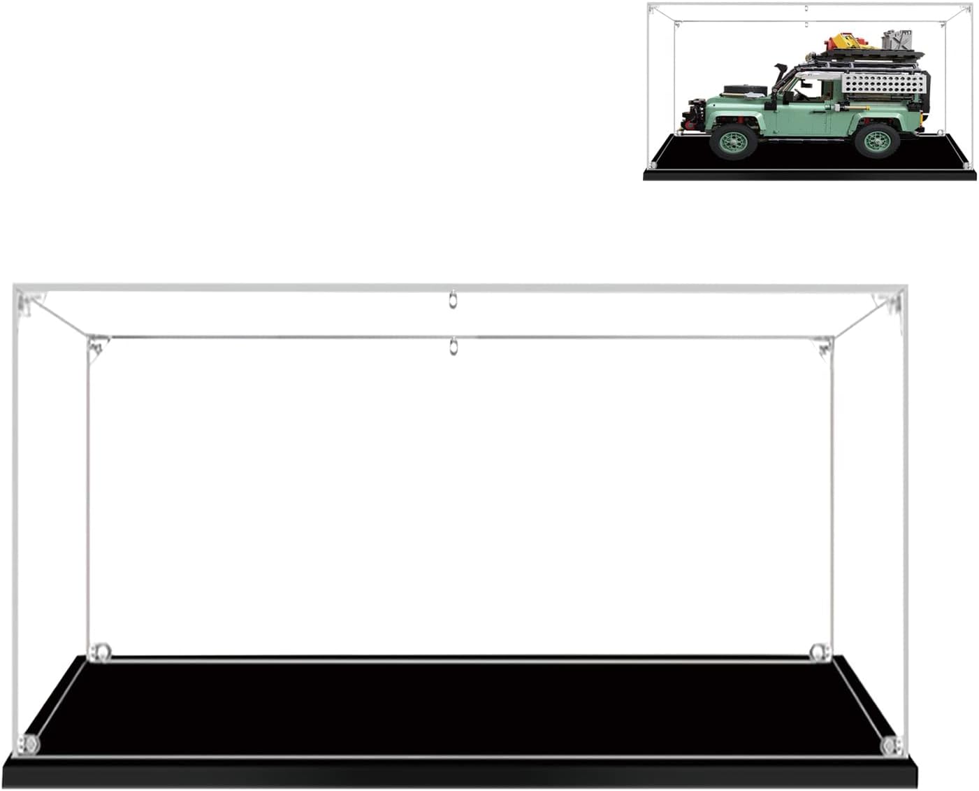 Display Case for Lego 10317 21044 75353 - Acrylic Clear Display Box for Defender 90 - 13.78x7.87x9.8 inch