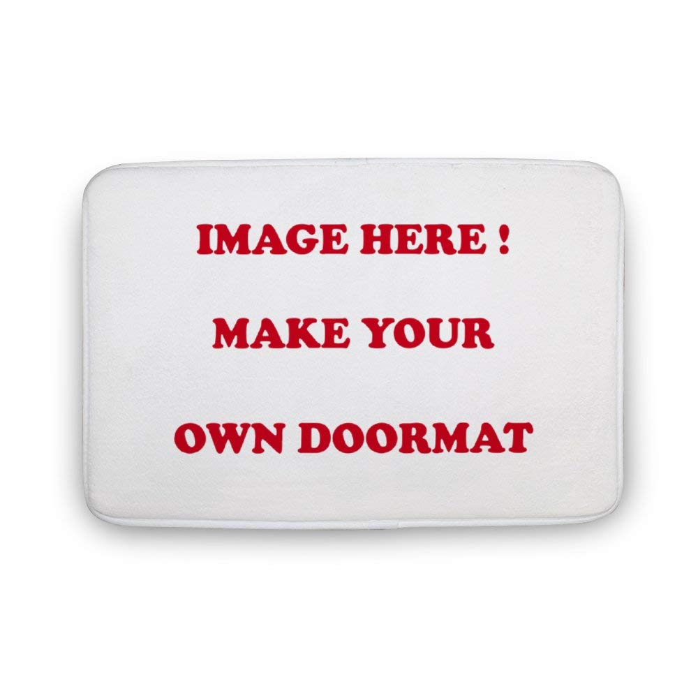 HOSTECCO Personalised Door Mat Make Your Own Indoor Outdoor Mat Decorative Home Garden Office Entry Welcome Rug Customised 20x30 inches