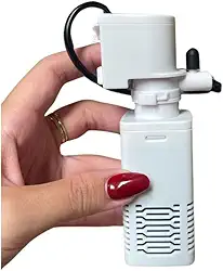 Filtro Interno Submerso para Aquário com Bomba de Ar, Aquário e Oxigenador 400L/H - Filtragem e Aeração Profissional para Tanques até 40L