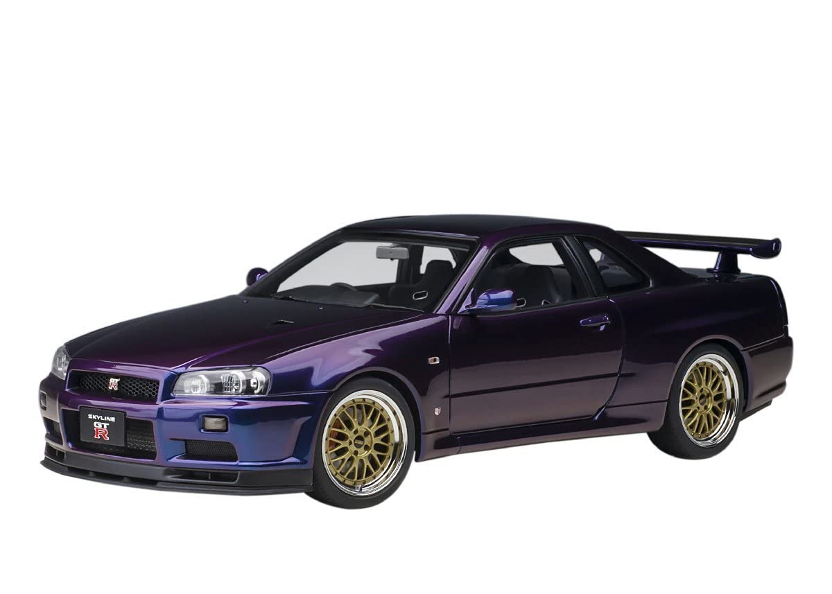 Amazon.co.jp: AUTO art 77403 1/18 Skyline GT-R R34 V-Spec II BBS 