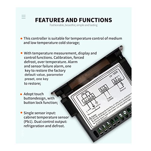 ZUKUN EK-3020 Termoregolatore Digitale Sensore
